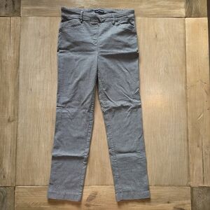 Hilary Radley Women’s Black & White Houndstooth Skinny Pants – Size M